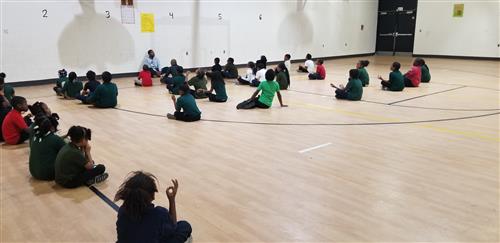 students taking direction 