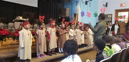 preschool doing the welcoming 