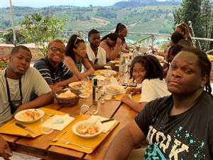 dinner in Tuscany  