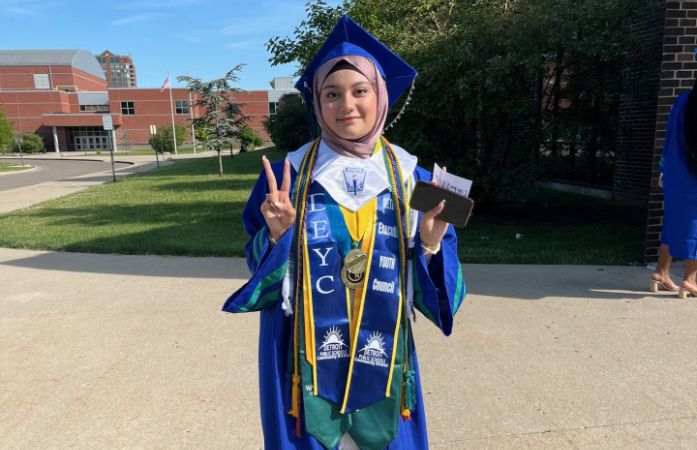  Smiling graduate
