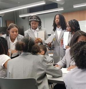 Bates Debate Team strategizing