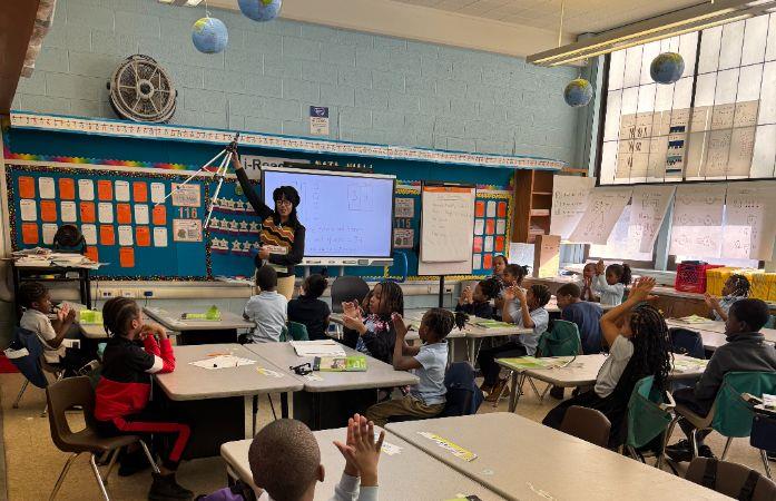 It was a quiet morning at the elementary-middle school