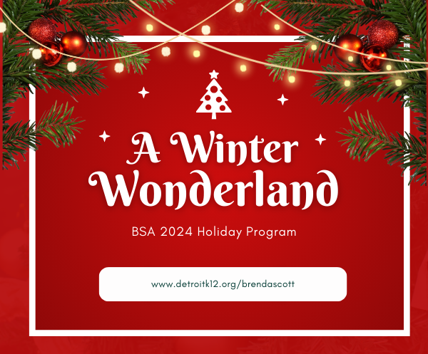  lights and holiday decorations around the words, a winter wonderland
