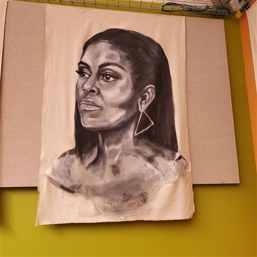 Portrait of Michelle Obama