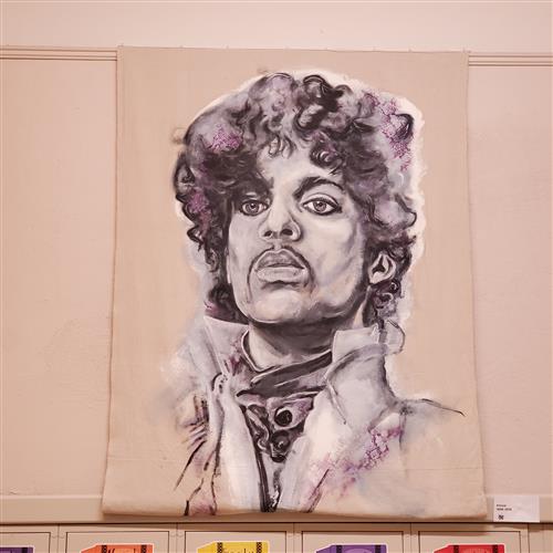 Portrait of Prince the musician.