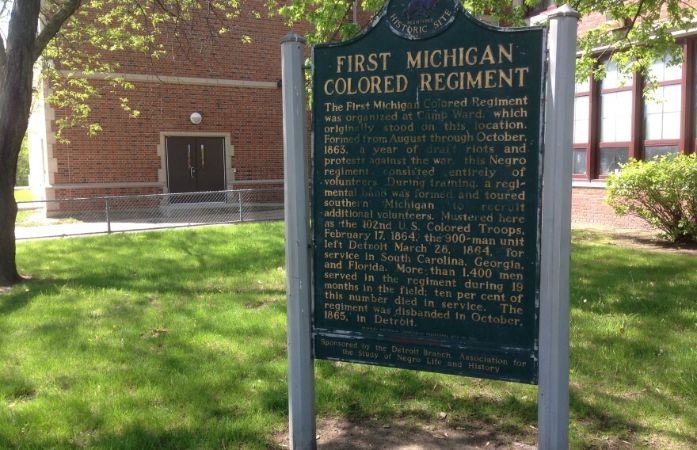  First Colored Regiment Sign
