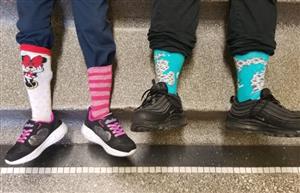 Teacher and student socks