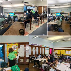 Career Day guest speak to students