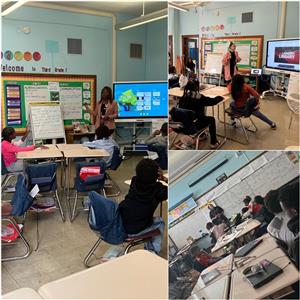 Career Day guest speak to students