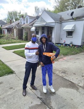 Mr. Henry and male student