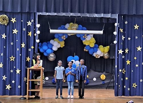  ESE students receiving their end of the year awards