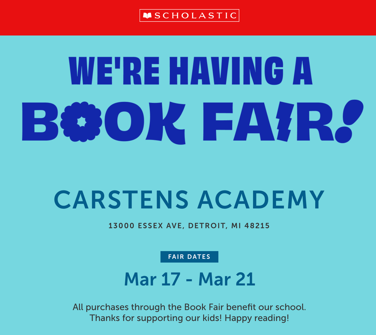  We're having a Book Fair!