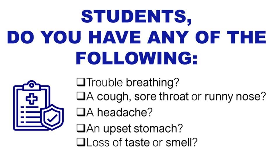 Student Symptom Checklist Student Symptom Checklist