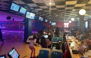  Students at the bowling alley