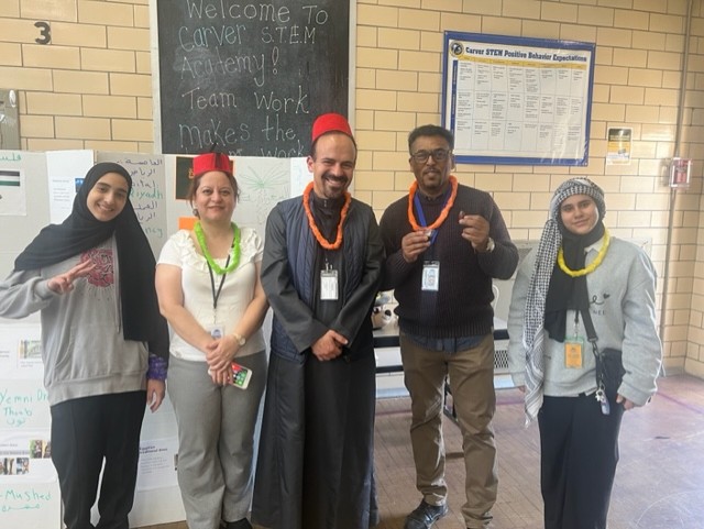  Arab American Heritage table from Curriculum Night