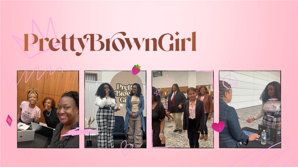  Pretty Brown girls participating in inaugral career summit .