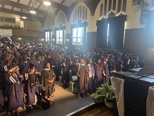  Students in their Cap and Gowns