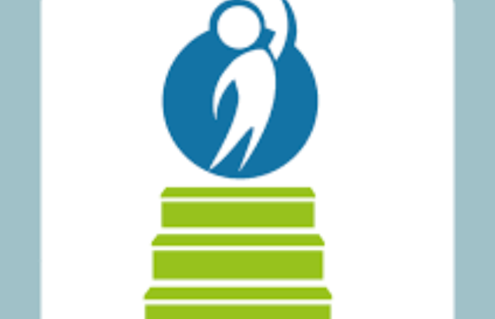  MSTEP logo showing a person standing on green steps, reaching for the sky