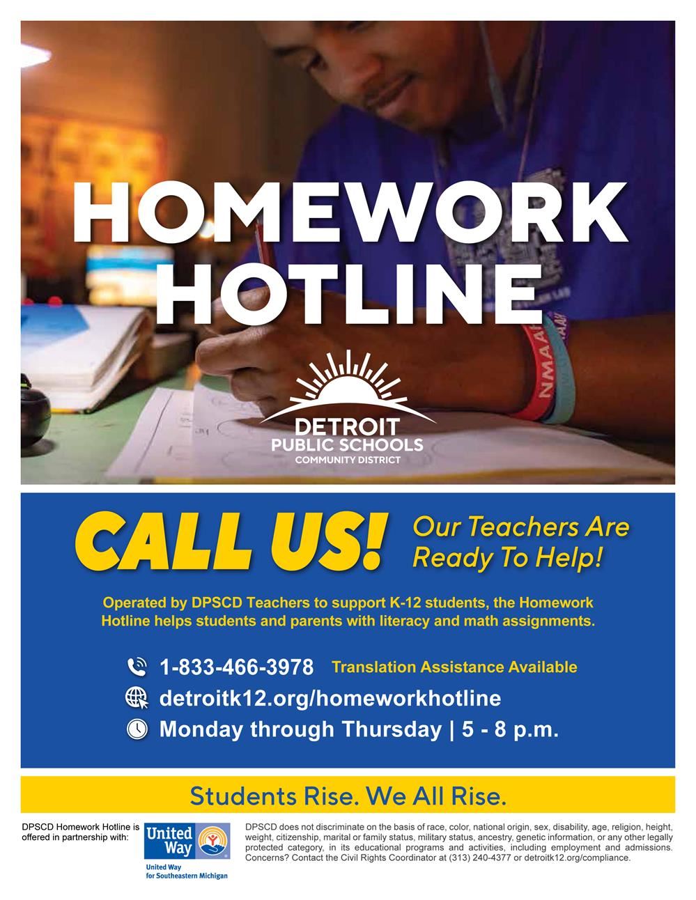  student doing homework