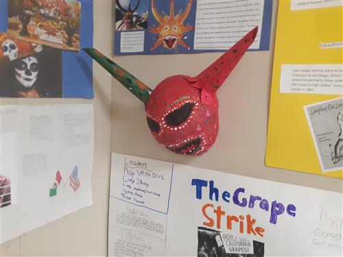 student made vejigante mask 