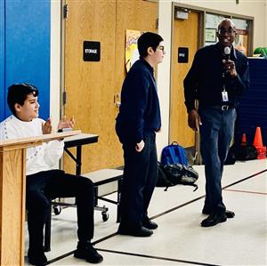 Mr.Hurt with Manny and Mauricio 