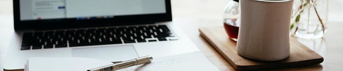 Image of laptop and notebook 