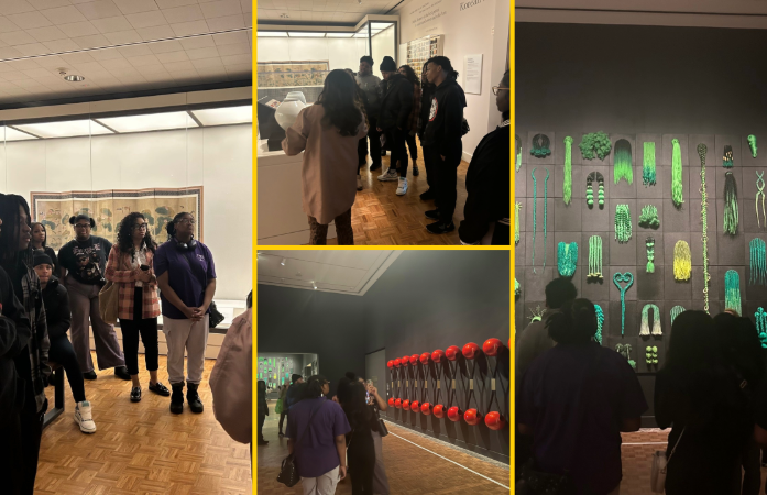  Students at the art gallery