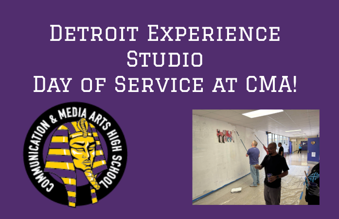  People painting a purple wall white