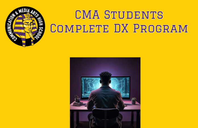  Student sitting at computer working