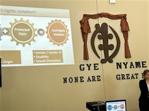 Speaker at career day
