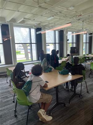 Students siting in classroom
