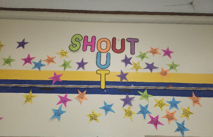  Words and star's on the wall