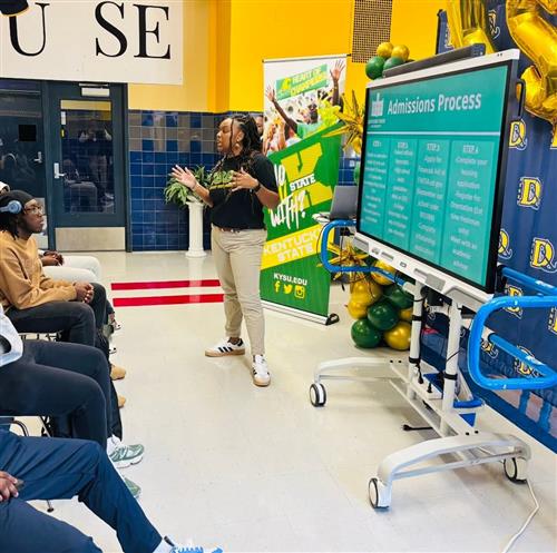 Kentucky State Visits Denby High School