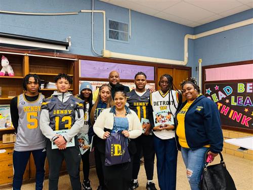  Denby Athletes Visit Wayne Elementary