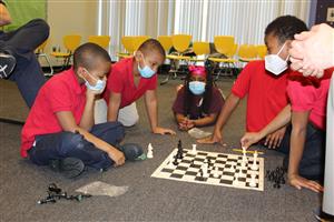 students playing chess