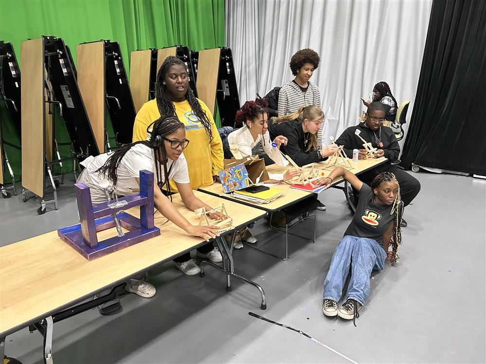  Students with catapults 
