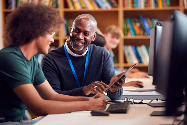  student receiving help 