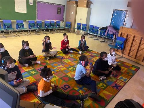 Students sitting