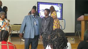 students with principal