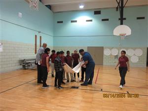 students working together