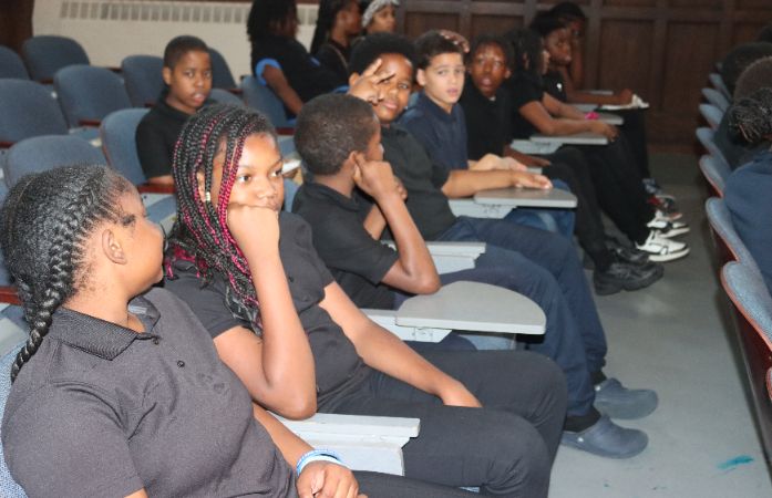  Students in the auditorium...