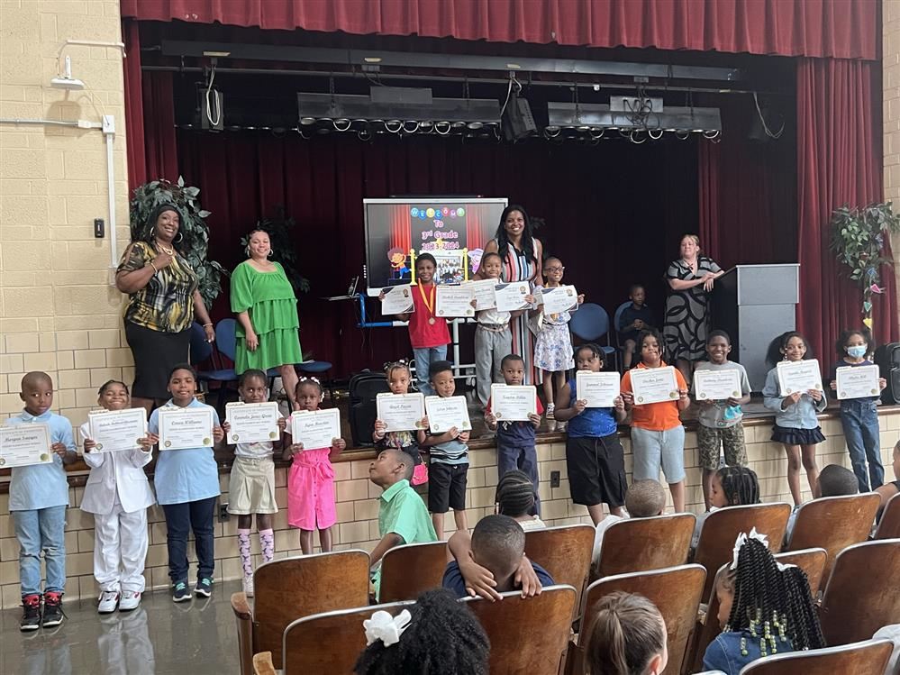  1st Graders with awards