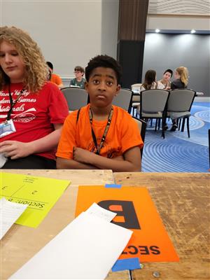 student with academic game