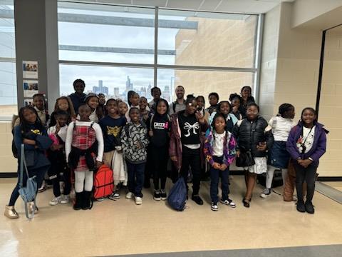 students smiling and posing