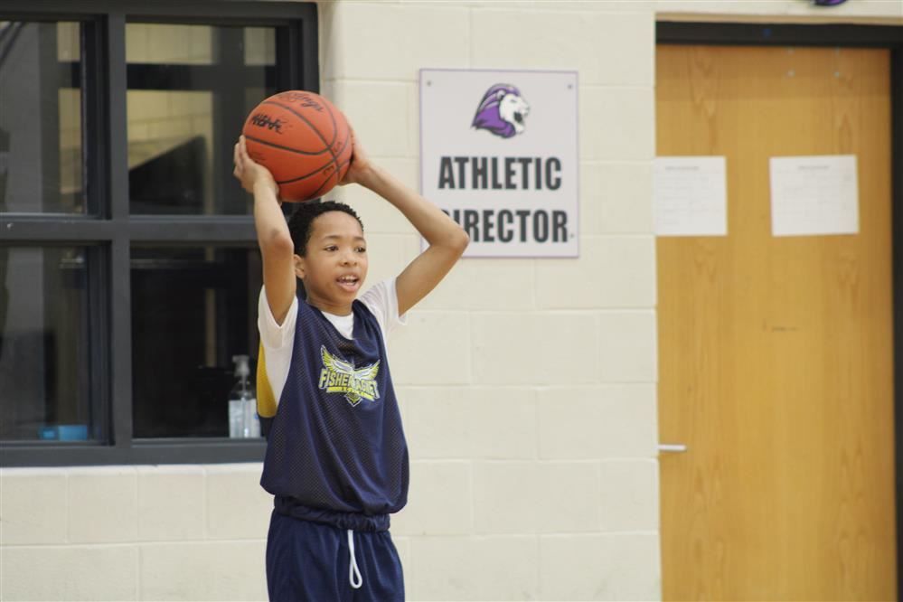 boy with a basketball