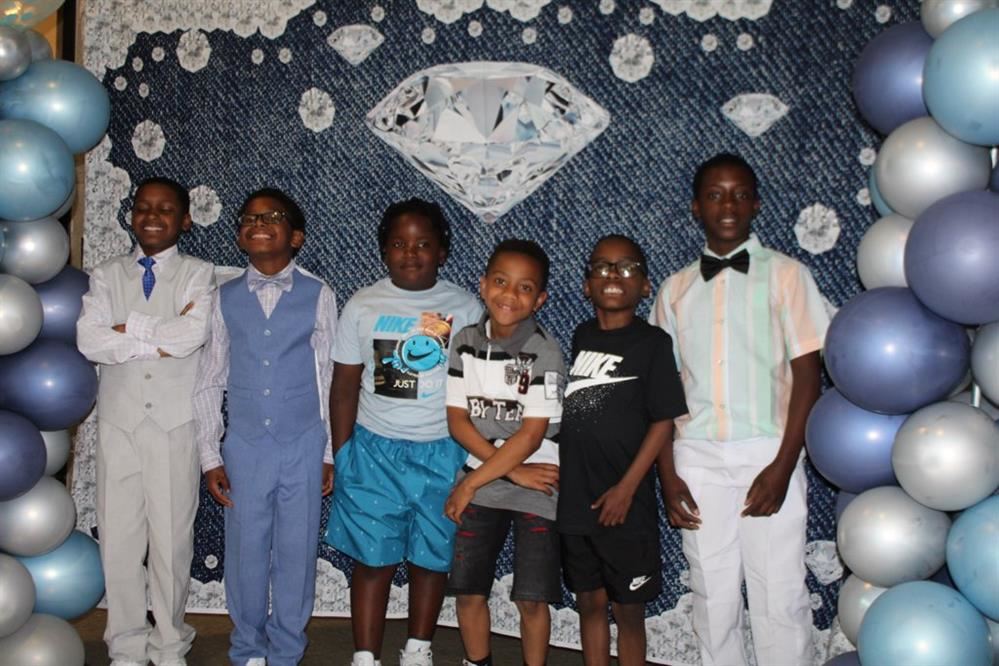  All the boys at the mother and son dance