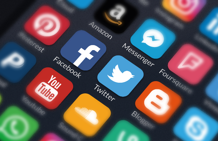  image of social media icons