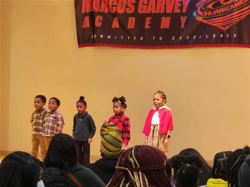 Students singing
