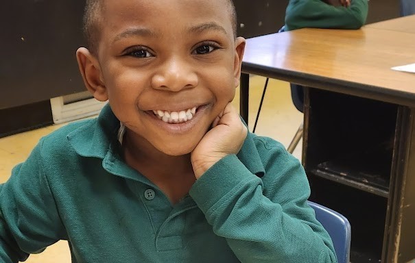  Student smiling