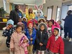 students with bunny